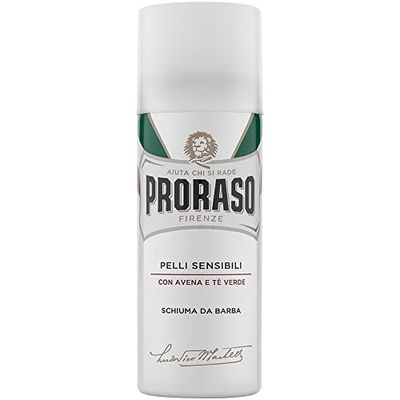 Proraso White Soothing Shaving Foam, 1er Pack (1 x 50 ml)
