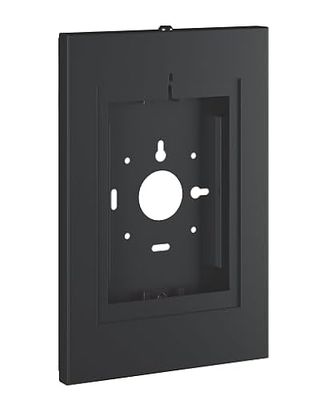 Conecto Soporte de Pared para Tablet, Carcasa de Acero para Tab A 10.1 (2019)/ Tab A7/ S6 Lite 10.4/10.5"/11 y iPad 5/6/7/8/9/ iPad Air 9.7"/ 10.5"/10.9" / iPad Air 9.7"/10.5"/11, Negro