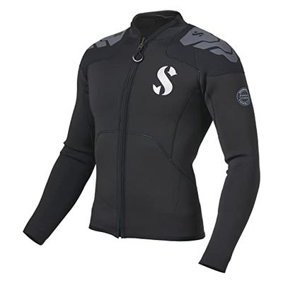 Scubapro EVERFLEX 3.0 LG.SLV MN S-Caoutchouc Naturel YULEX Kit de détendeur pour plongée en Eau Froide Unisex-Adult, Black, S
