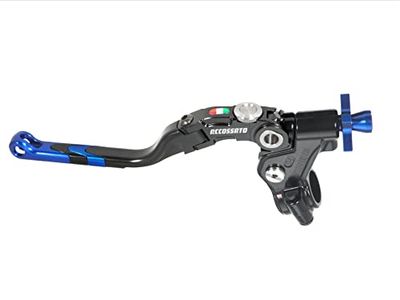 ACCOSSATO Commande d'embrayage à câble avec Levier de révolution coloré (Bouton+Insertion+régulateur), avec Fixation Micro pour Yamaha YZF-R6 de 2005 à 2022 CC 600