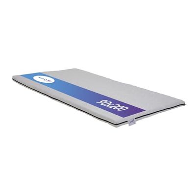M line Protector de colchón Wave de 90 x 200 cm, espuma fría, soporte óptimo, transpirable, 10 años de garantía