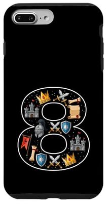 8th Birthday Knight Castle 8 Years old Boys Medieval Case for iPhone 7 Plus/8 Plus