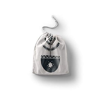 Bonamaison Printed Cotton Produce Bag with Drawstring, Reusable Grocery Bag, Biodegradable Eco-Friendly Bags, Travel Pouch, Sachet Bags, Shopping Bag, Eco Friendly, Foldable, Size: 12x15 Cm