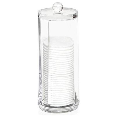 Relaxdays Orion Boîte de rangement pour cotons cotons, cotons-tiges, distributeur de cotons, cosmétiques