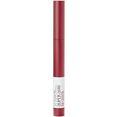 MAYBELLINE New York pomadka do ust, Super Stay Ink Crayon, matowa i trwała, nr 45 Hustle in Heels, 1,5 g
