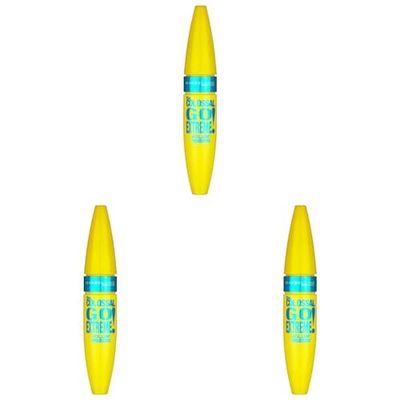 Maybelline Colossal Go Extreme! Volum' Waterproof Mascara Black 9.5ml (Pack of 3)