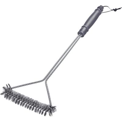 Westmark Brosse à Barbecue 46 cm – Manche Long, idéal pour Nettoyer Votre Barbecue, qu'il Soit en Fonte ou en Acier Inoxydable, avec Sangle en Cuir Pratique – Acier Inoxydable, PP