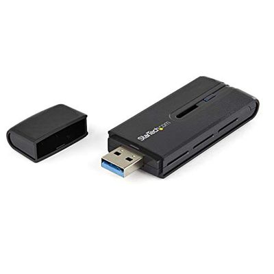 Startech.Com Adatattore di Rete Wireless USB 3.0 a Doppia Banda, Scheda di Rete WiFi USB 3.0 802.11Ac, Chiavetta Wireless USB -1200Mbps