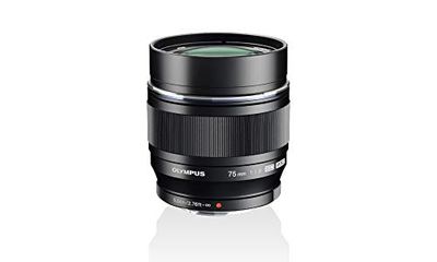 Olympus M.Zuiko Alvo digital ED 75 mm F1,8, comprimento focal fixo rápido, adequado para todas as câmaras MFT (modelos olympus OM - D & Pen, série G da Panasonic G), preto