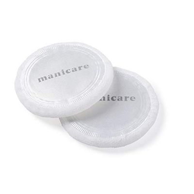 Manicare Luxury Satin Puffs, Pack Of 2 Soft Powder Puffs For Face Makeup, Re-usable For Pressed Or Loose Powder, Easy To Use For Flawless Makeup Application, Perfect For Setting And Sculpting