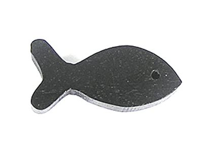 INNSPIRO Pendentif bois poisson ciré noir 14 x 30 mm 50 u.