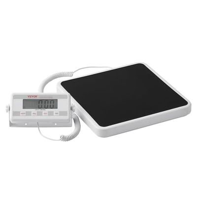 VEVOR Balance Pèse Personnes Médicale Portable Numérique Professionnelle, Tapis Antidérapant, 2 Unités kg/lb, Fonction Maintien et Tare, Capacité 180 kg, pour Médecin, Salle de Sport, Maison, Hôpital