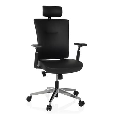 hjh OFFICE Professionele directiestoel CAPTIVO PRO Kunstleder Zwart