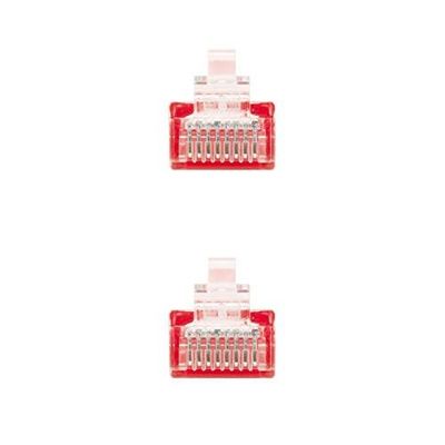 PRENDELUZ Câble réseau Ethernet RJ45 Cat.5e UTP AWG24, rouge, 1 m