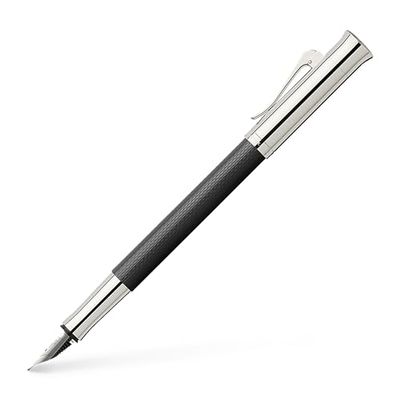 Graf von Faber-Castell 146542 - Stilografica Guilloche, nero, larghezza pennino EF, 1 pezzo