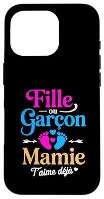 Annonce Sexe Bebe Baby Shower Mamie Bebe Fille Ou Garcon Coque pour iPhone 16 Pro
