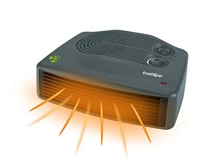 Bastilipo - THP-1500PTC, premium ventilatorkachel met energiebesparende keramische weerstand van 750/1500 W vermogen, instelbare thermostaat, metalen rooster en kabelopwikkeling