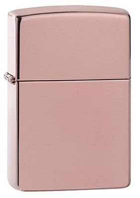 Zippo Windproof Lighter - High Polished Rose Gold Finish - Refillable for Lifetime Use - Adjustable Flame - Gift Box - Metal Construction - Made in USA