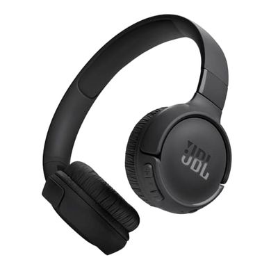 JBL Tune 520BT draadloze on-ear-koptelefoon in zwart - Met JBL Pure Bass Sound, Bluetooth 5.3, handsfree bellen en 57 uur batterijduur