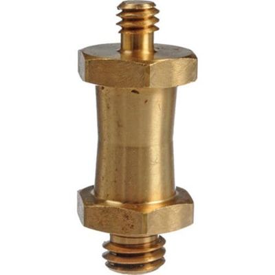 Manfrotto 037 Espigote dourado para câmara com rosca dupla de 1/4" e 3/8"