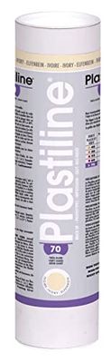 Plastiline 1170T - Tube of Plastiline - Modeling Dough, High Precision - Modeling, Sculpting, Molding - Hardness 70 (very hard) - 1 kg - Ivory color. Made in France