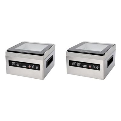SousVideTools | IV2.5 Deep Chamber Vacuum Sealer | Sous Vide Cooking | 25 cm Bag Sealing Bar | Food Vacuum Machine | Domestic Use (Pack of 2)