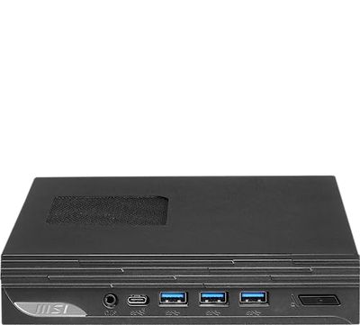 MSI Pro DP10 13M-054EU - Mini PC (Intel i3-1315U, Intel Iris Xe Graphics, 8GB, 256 SSD, Windows 11 Pro, 1.1 liter, Wi-Fi 6) Svart