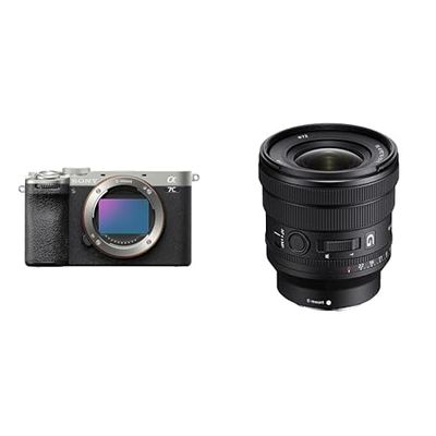 Sony Alpha 7CII di Sony | Fotocamera mirrorless full-frame (compatta, 33 MP, autofocus in tempo reale, 10 fps, video in 4K, display touch orientabile) + Lente SELP1635G (Argento)