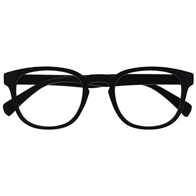 OPULIZE Pop Negro Gafas De Distancia Short Visióned Miopía Retro Redondo Hombres Mujeres Bisagras Resorte M2-1 -2,50