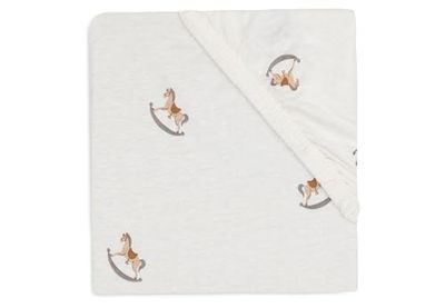 Jollein spännlakan jersey – för barnsäng – nostalgisk ride – 60 x 120 cm – 100% bomull – dra-på-lakan – Oeko-TEX certifierad