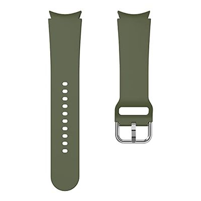 System-S Armband flexibelt av silikon 20 mm för Samsung Galaxy Watch 4 Smartwatch grön, Grön, Eine Grösse, Klassisk