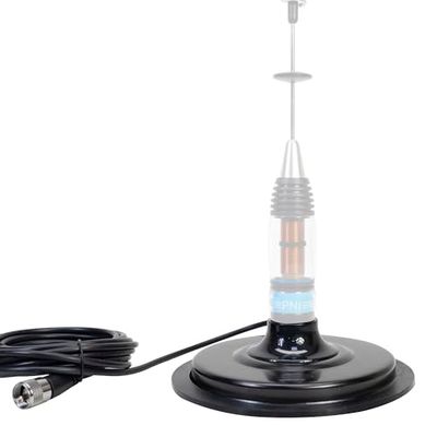 Magnetic base PNI 170/PL 170 mm, slim, contains 4m cable and plug PL259