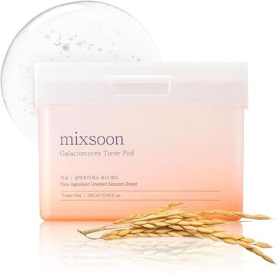 mixsoon Galactomyces Toner Pads 60 EA, Hydrating & Clarifying Toner Pads for Smooth Skin, Gently Exfoliates & Balances, Vegan & Cruelty-Free, Suitable for All Skin Types, Korean Skincare
