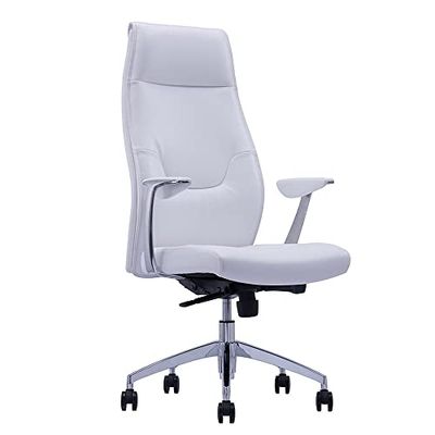 Waytex 78144 TAURI ergonomiczny fotel kierowniczy imitacji skóry biały