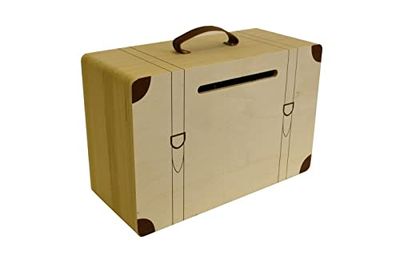 Artemio 14002115 Wooden Urn, Multicoloured, 35 x 15 x 23 cm, Wood, Multicolored