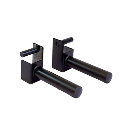 HulkFit Pro Series Soporte para Discos de Pesas de 6 x 6 cm, Accesorio para Jaula de Potencia Pro Series, par