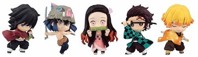 Chibi Masters Bandai Akaza Demon Slayer Figure | Figurine Akaza Anime de 8 cm de Demon Slayer Anime et Manga | Les Figurines de l'anime à Collectionner Font d'excellents Cadeaux d'anime