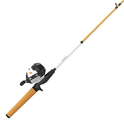 Zebco Roam - Carrete Spincast de 3 tamaños con línea de 10 Libras y caña Mediana de 6 pies, 2 Piezas, Naranja, 3