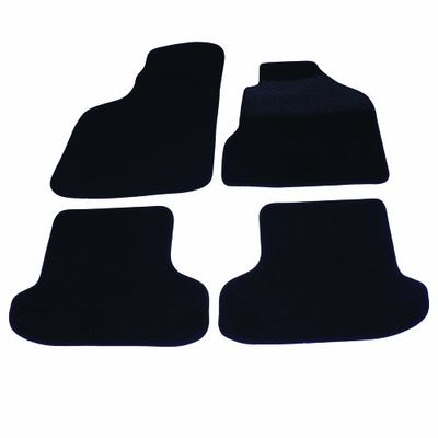 Sakura Mat Set Carpet with Rubber Heelpad for VW Polo 98-02 - Black