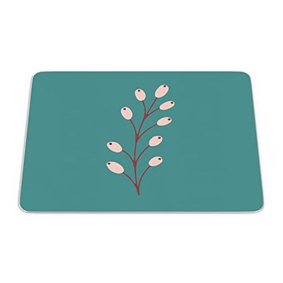 Bonamaison, Muismat, rechthoekig, digitaal bedrukt, antislip onderkant, voor kantoor en thuis, afmetingen: 22 x 18 cm