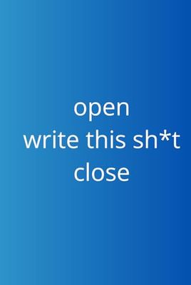 Blue Notebook