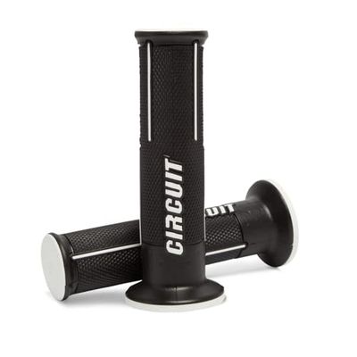 CIRCUIT Equipment MA053-212 Grip Speed Racing Opened Tip Black/White