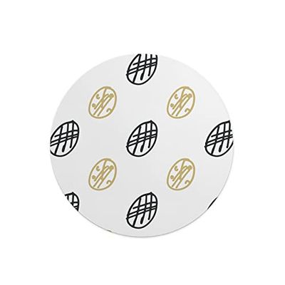Questo Casa, Tapis de Souris Rond imprimé numérique avec Fond antidérapant pour Bureau et Maison Diamètre 22 cm