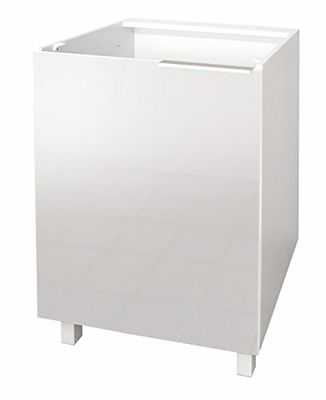 Berlioz Creations - Mueble bajo de Cocina con Puertas, Otros, Blanco Mate, 60 x 52