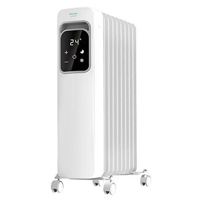 Cecotec Heater Handdoekrek Energiebesparende, warme 9050 dubbele handdoek Roestvrij stalen droge handdoeken 500 W, IP24 2 modi, timer, LED-display, modern design, installatiekit