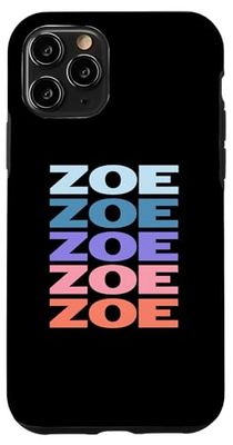 Funny Modern Repeated Text Design Zoe Case for iPhone 11 Pro