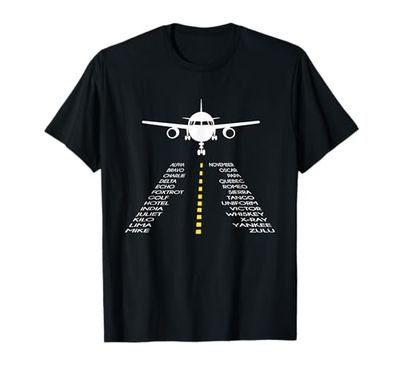 piloti aereo fonetico pilota alfabeto aviatore Maglietta