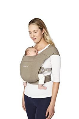 Ergobaby Embrace, Ergonomisk Bärsele För Spädbarn, Stöttande Midjeband, Kompakt, Låg Vikt, Lättanvänd, Soft Olive