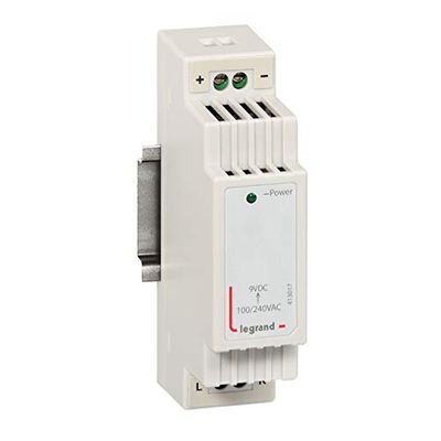 Legrand Leg413017 zasilacz sieciowy 9 V/1,6 A do rozmiarów Multimedia 1,5 moduły DIN