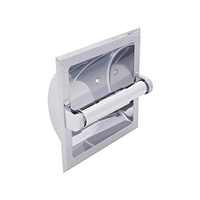 Design House 533125 Millbridge Recessed Toilet Paper Holder, Polished Chrome